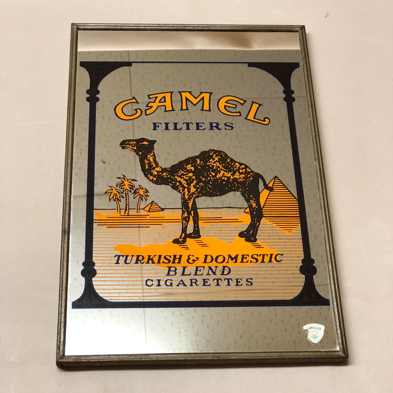 CAMEL キャメル ヴィンテージ パブミラー 広告鏡 壁掛け インテリア 