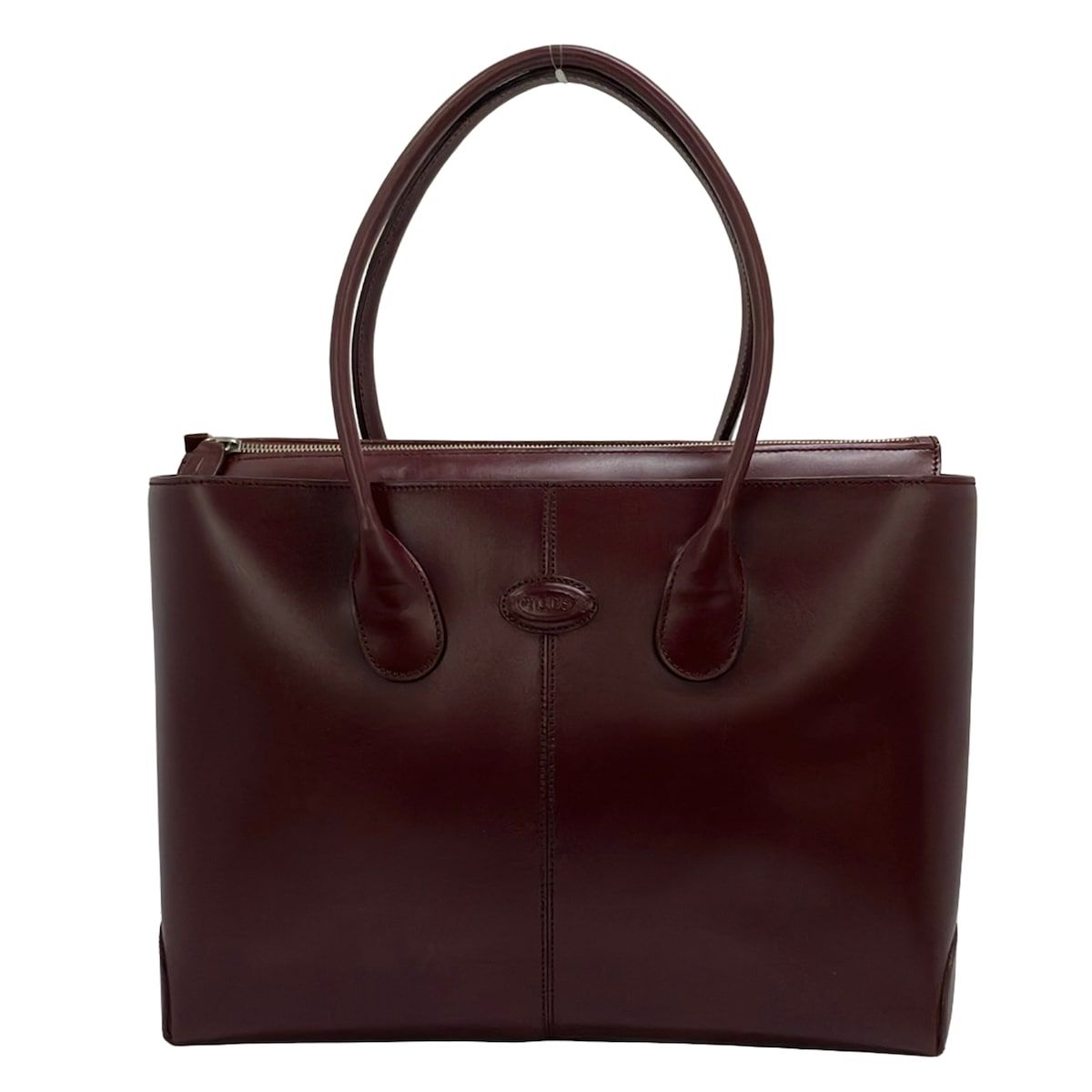 TOD'S(トッズ) ショルダーバッグ - ボルドー レザー - メルカリ