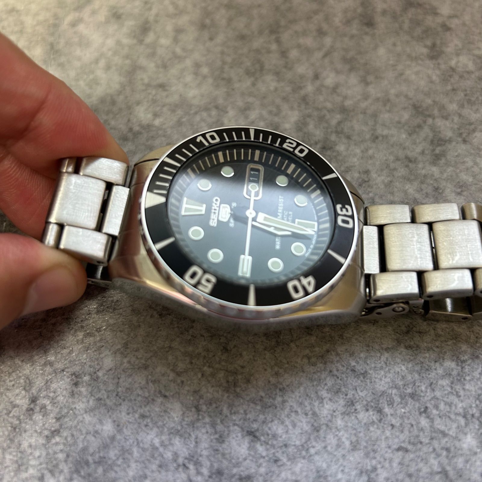 希少廃盤SEIKO SNZF17J1【ウニ 】自動巻 希少/廃盤】セイコー 5スポーツ SNZF17J1 自動巻 ウニ 腕時計 ダイバー