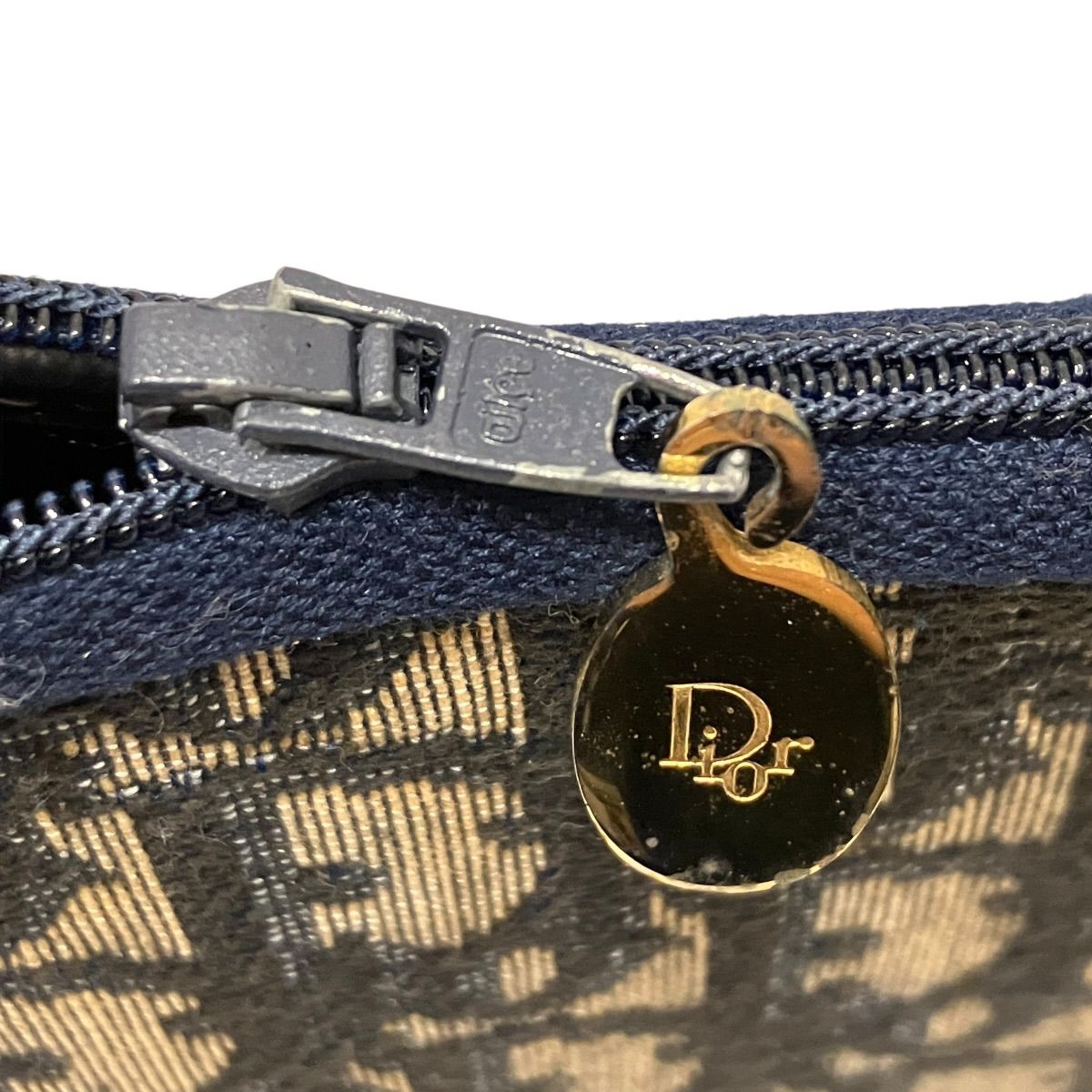 クリスチャンディオール Christian Dior トロッター ポーチ キャンバス