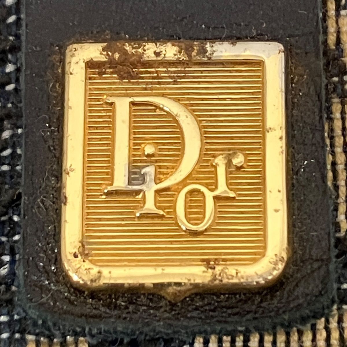 クリスチャンディオール Christian Dior トロッター ポーチ キャンバス