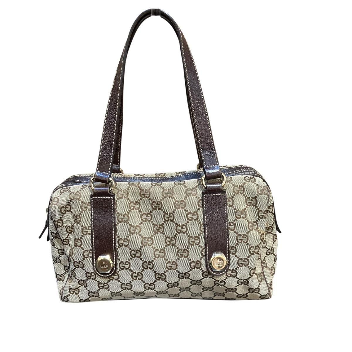 グッチ GUCCI GG ハンドバッグ キャンバス レザー 152457 レディース