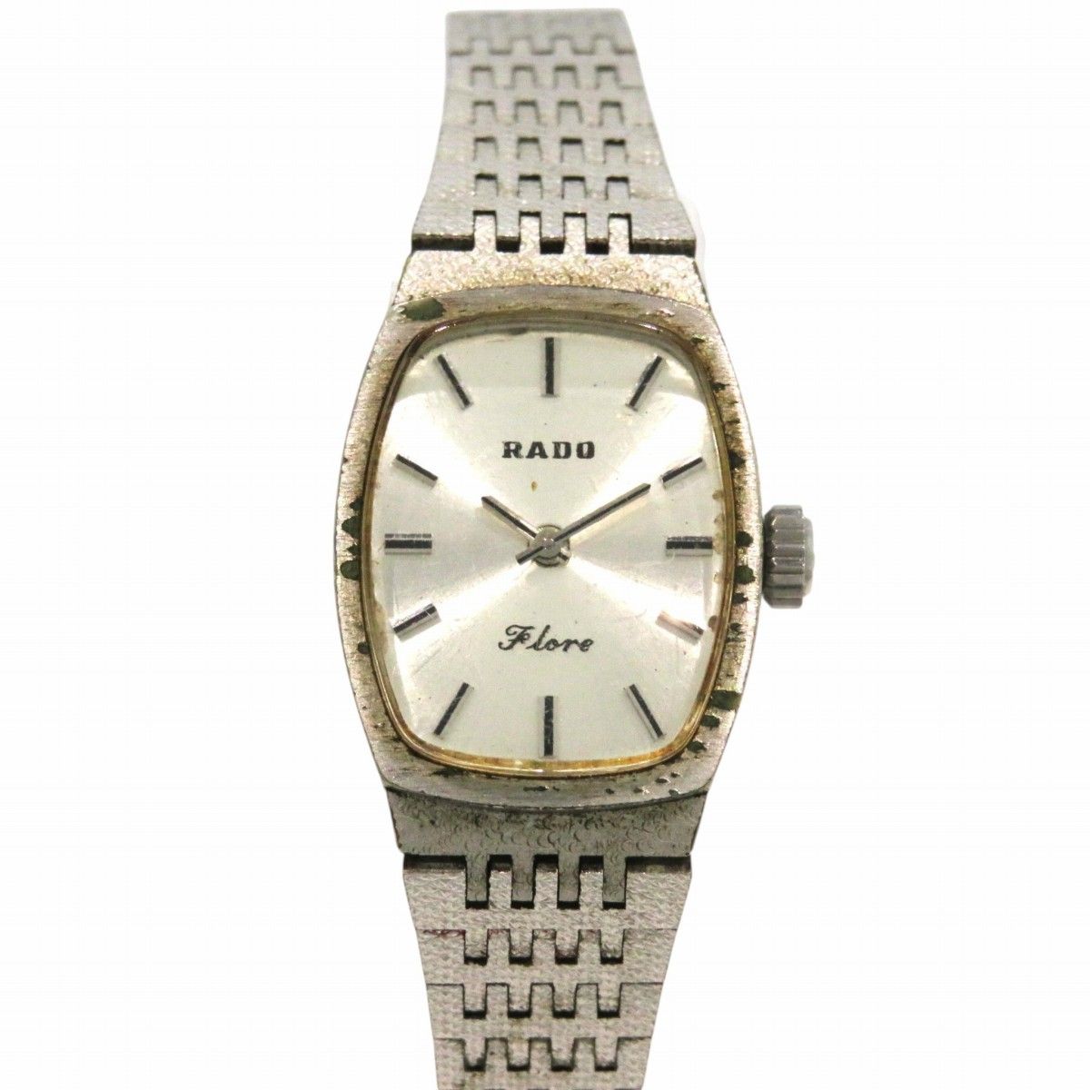 ラドー RADO フロール 腕時計 SS SS 手巻き シルバー文字盤 レディース