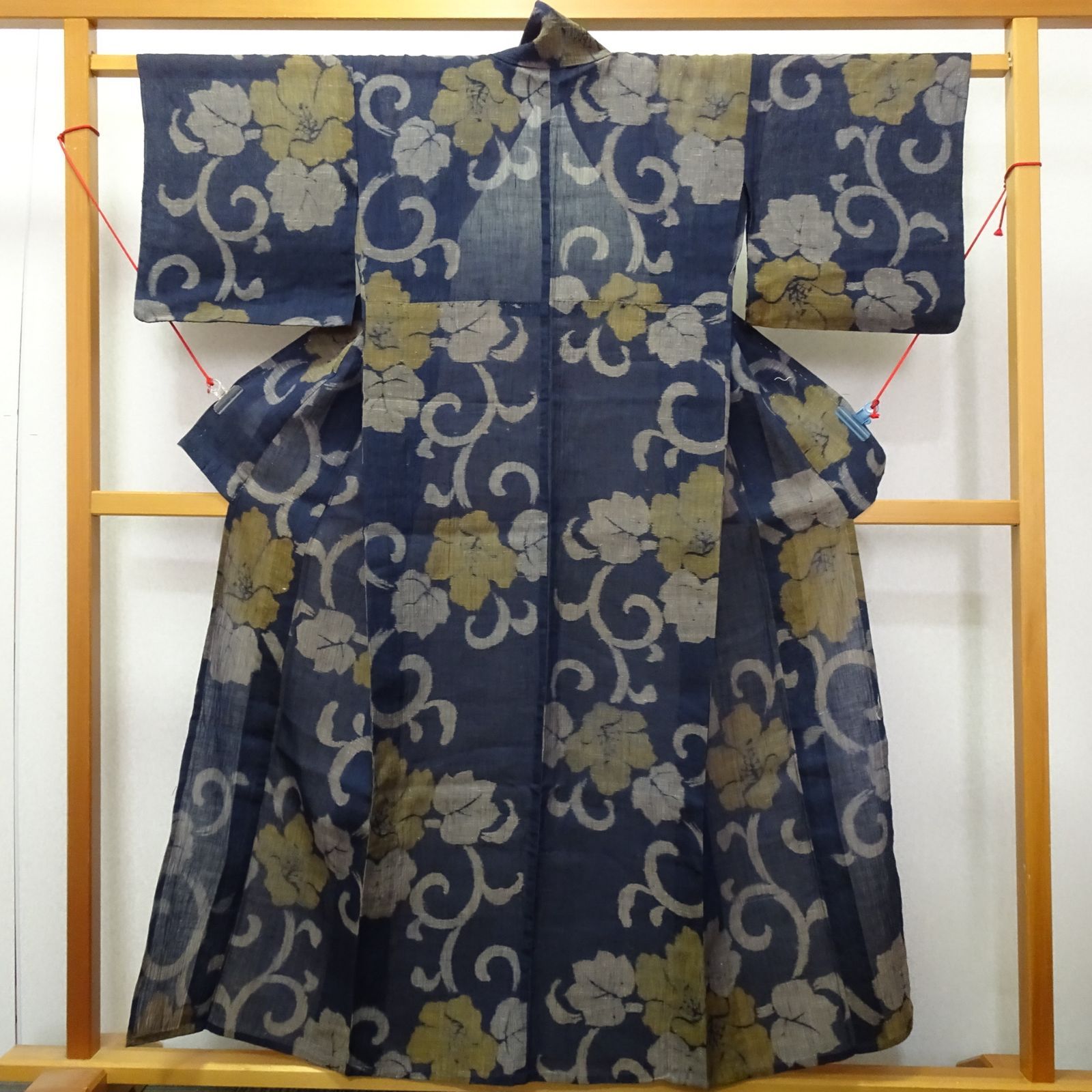 ★本麻 アンティーク小千谷縮 着物5点★ 中古 本麻 小千谷縮 花【232719】 - メルカリ