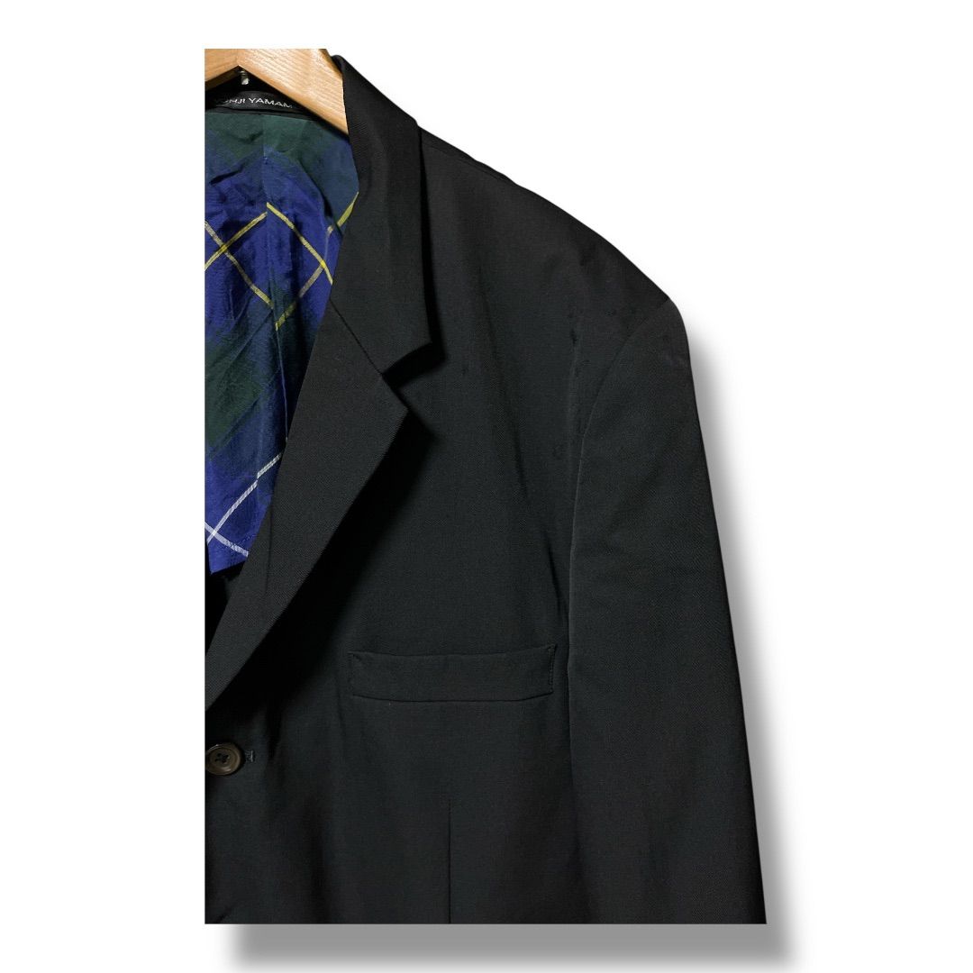 Y's ワイズ 黒ジャケット サイズ4 毛100% 背抜き 美品 ファッション
