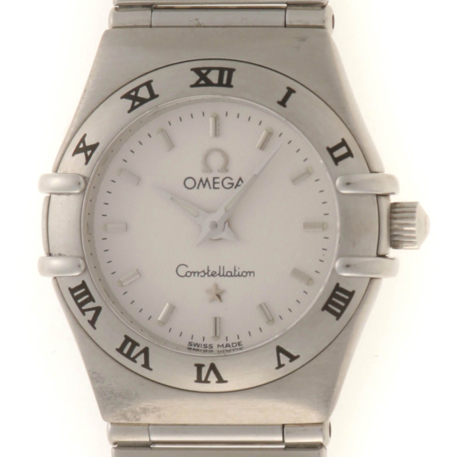 OMEGA オメガ ウォッチ コンステレーション ミニ 1562.30 クォーツ ステンレス ホワイト レディース【中古】【430】2148104049933