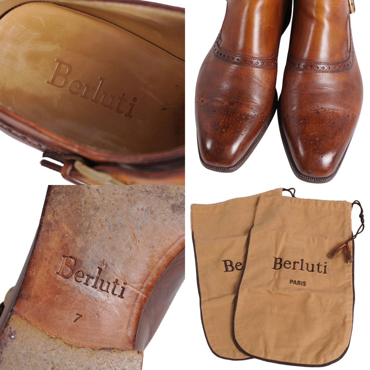 Berluti（ベルルッティ）モンクストラップ レザーシューズ ベルルッティ Berluti レザー?シューズ モンクストラップ ビジネス