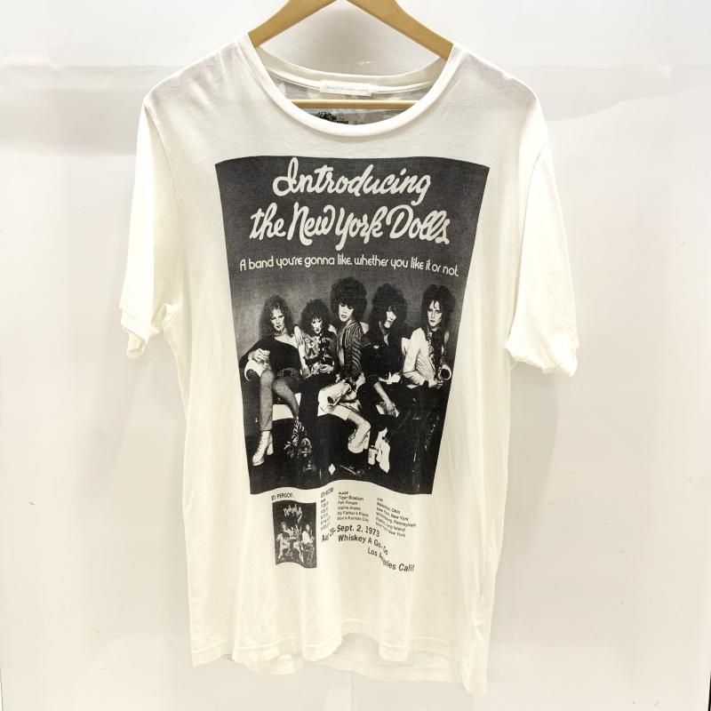 【中古】HYSTERIC GLAMOUR ニューヨークドールズ Tシャツ L ホワイト ヒステリックグラマー[92]