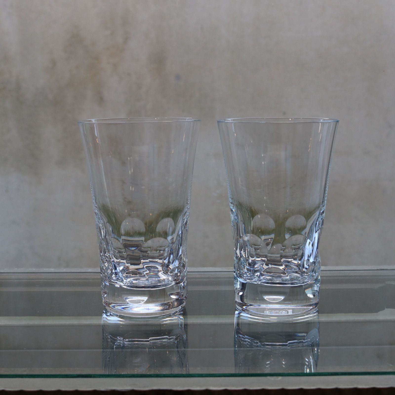Baccarat ベルーガ ハイボールグラス ペア　2個セット　クリスタルガラス　ガラス工芸