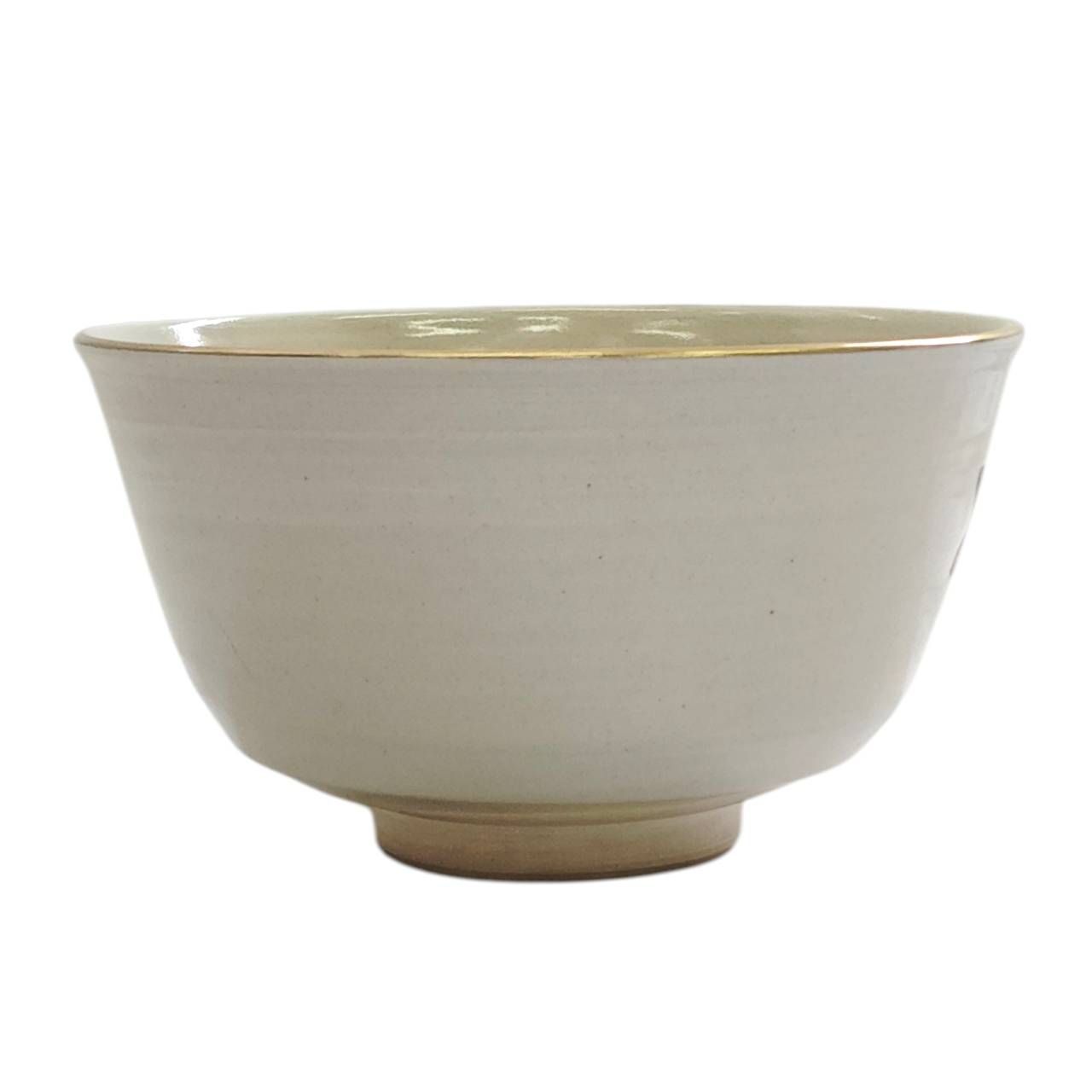 手塚桐鳳 仁清写 紅葉文 茶碗 共箱 京焼 清水焼 金彩 抹茶碗 茶道具