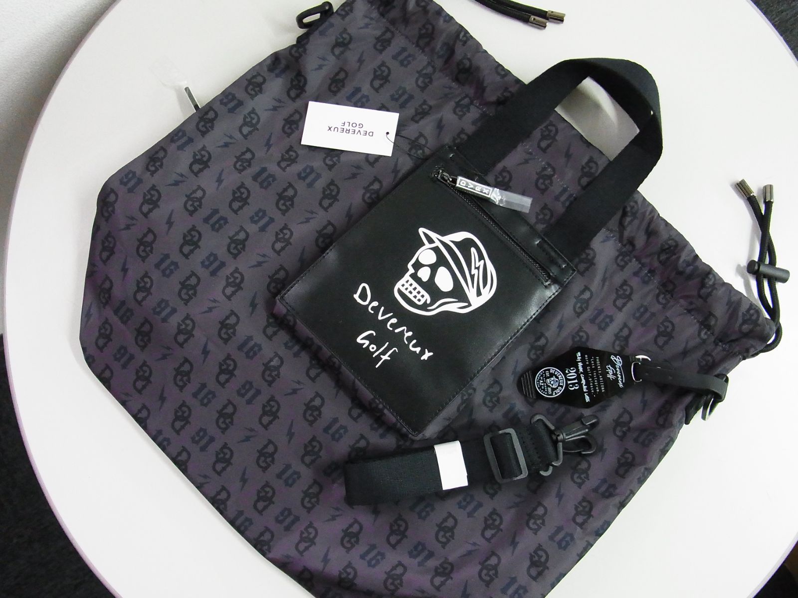正規品☆DEVEREUX GOLF デヴァローゴルフ☆2WAY DGモノグラムプリント