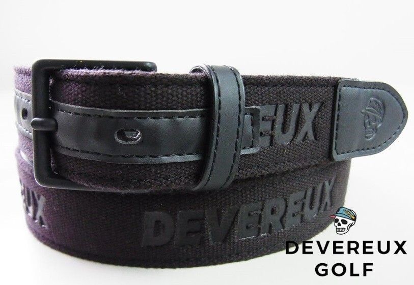 正規品★DEVEREUX GOLF デヴァローゴルフ★エンボスロゴ型押しベルト W87～97 ブラック黒【本物保証】限定1本のみ★超レア新品未使用 15,620円