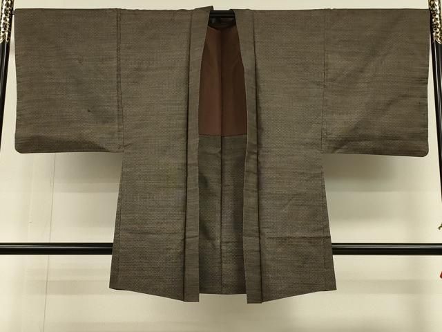 平和屋着物＃男性　本場大島紬　羽織　80亀甲　総詰め　正絹　逸品　CABH6881in
