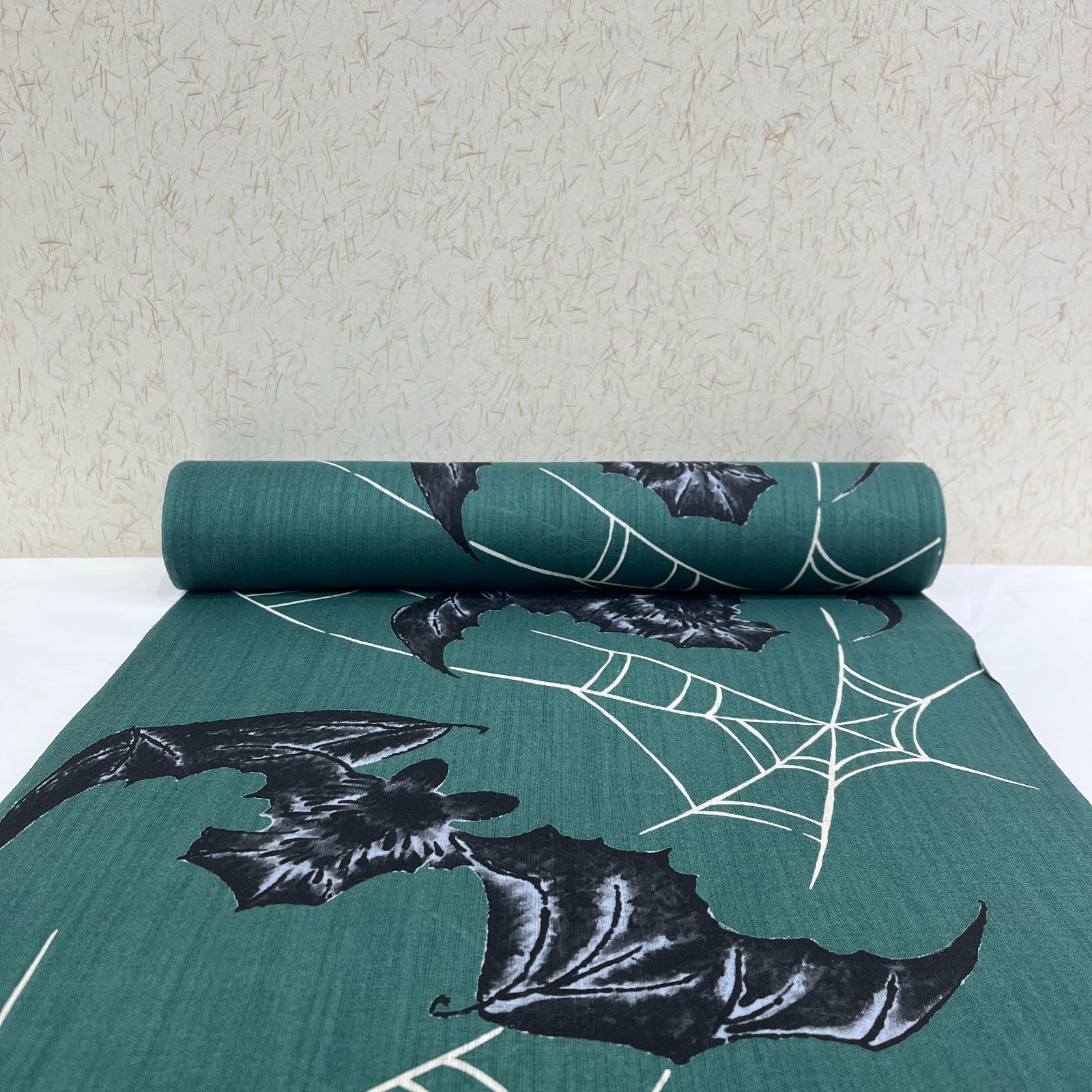 小京都・浴衣 反物 岡重 青緑 コウモリ 新品 未仕立 着物 和服 - メルカリ