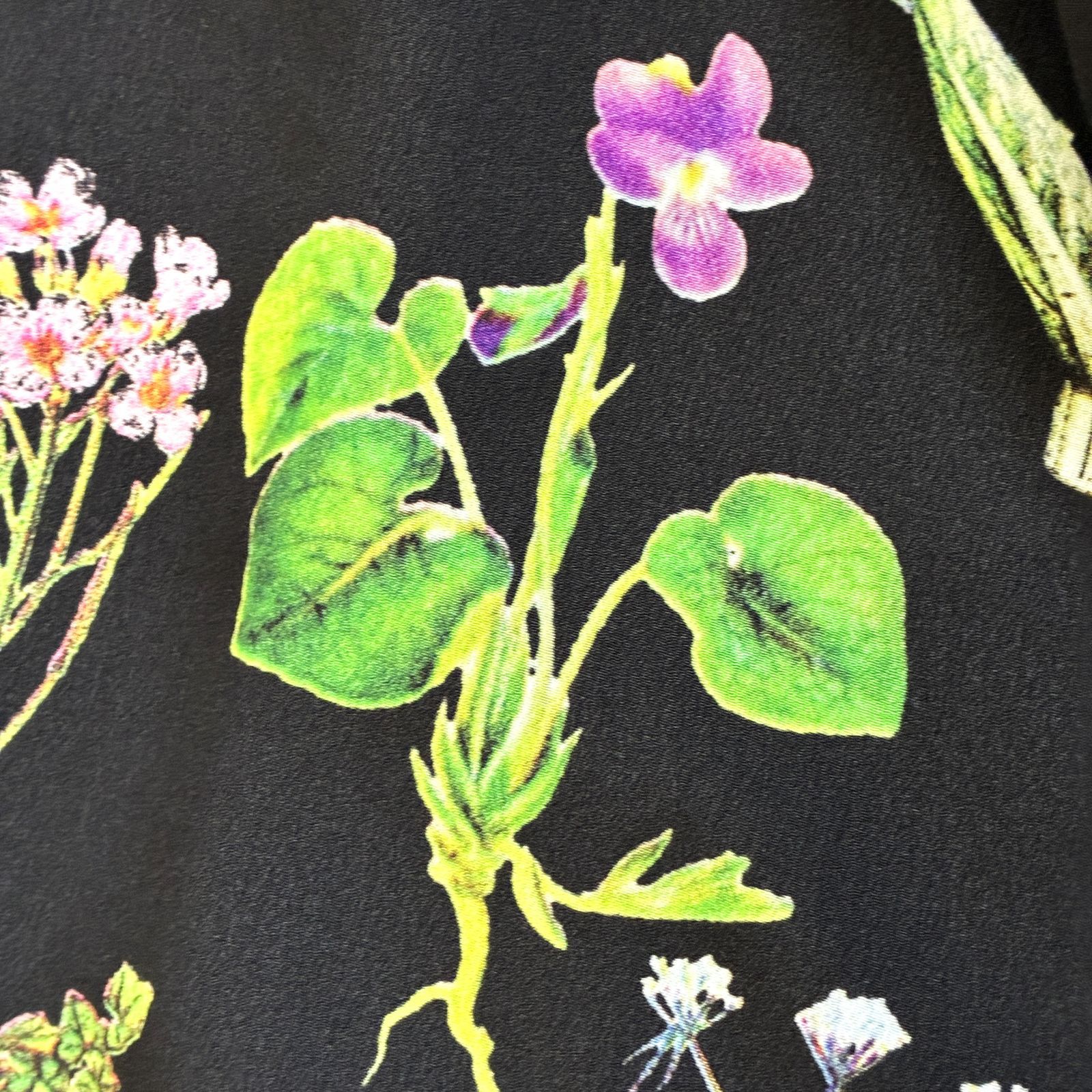 未使用　LOULOU WILLOUGHBY ボタニカル柄フレアスカート 超美品】ルルウィルビー ボタニカル柄 フレアスカート LOULOU