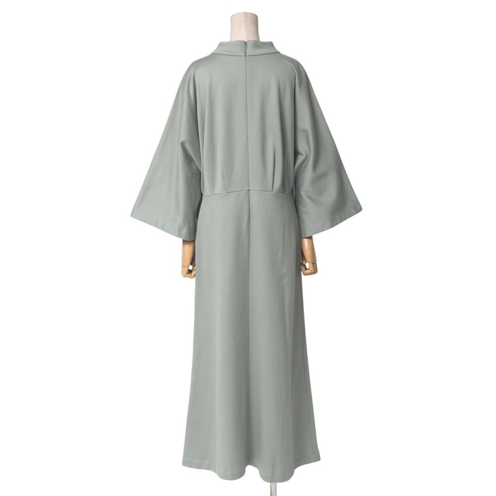 ■美品■ADORE アドーア ブラッシュド スウェットワンピース ワンピース サイズ38 ハイネック ドルマンスリーブ ドロップショルダー ロング コットン ブランド古着【中古】20250625/RA5259