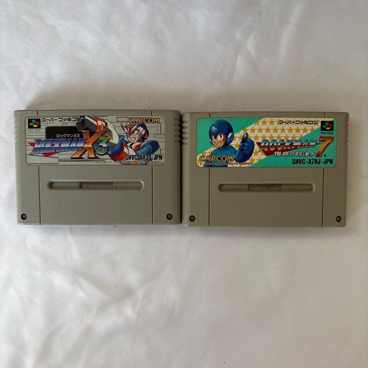 中古カセット】スーパーファミコン ロックマンX3 ＆ ロックマン7 2本
