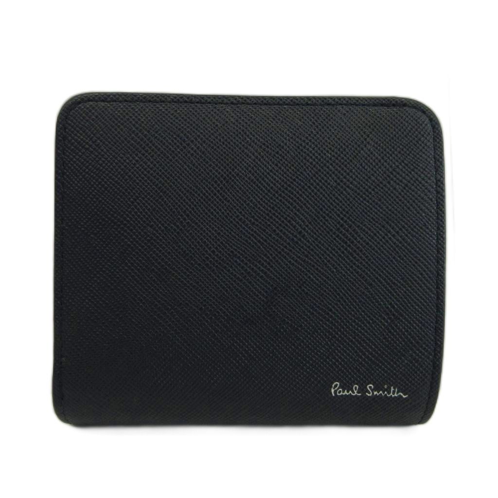 ポールスミス PAUL SMITH 財布 二つ折り サフィアーノレザー ロゴ 紺 ネイビー カーキ /XZ ■GY18 12,844円