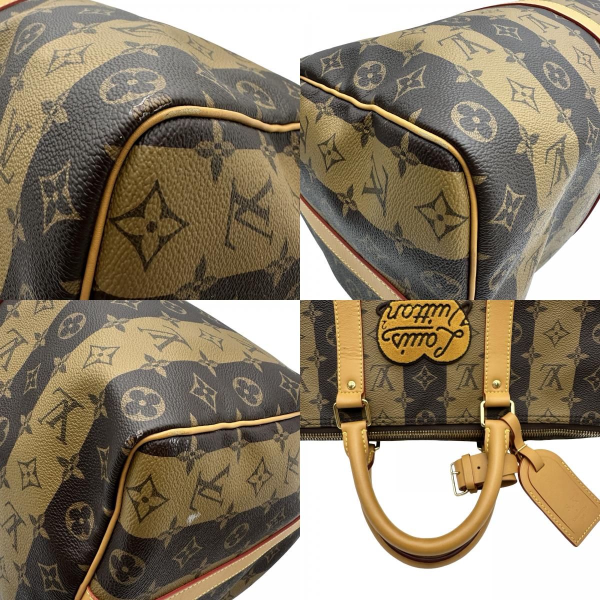 ルイ・ヴィトン LOUIS VUITTON キーポル・バンドリエール 50 LV×NIGO