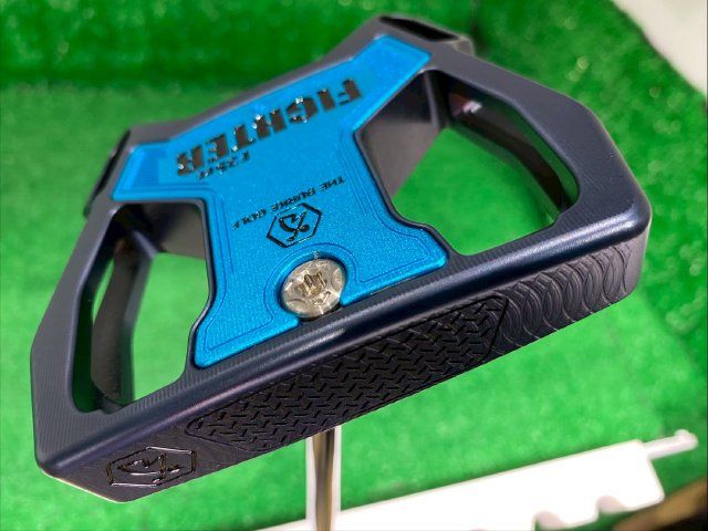 激安[825] パター BURKE GOLF FIGHTER F35cc ブルー/オリジナルスチール[34]//3■和歌山