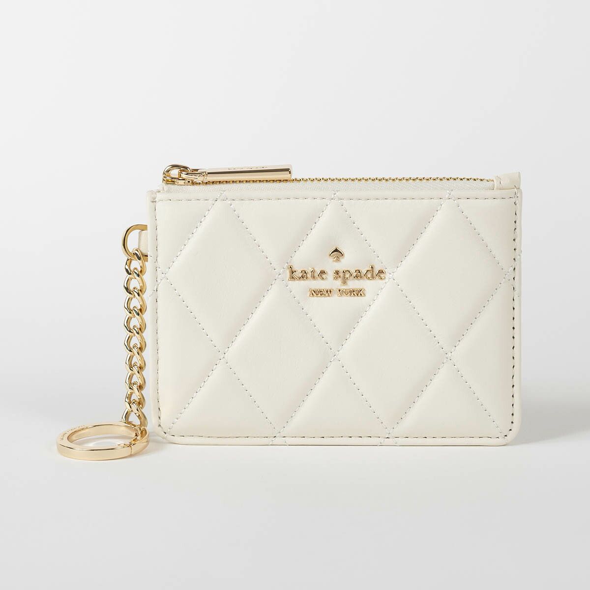 新品 ケイトスペード kate spade カードケース キー リング カード ホルダー メレンゲ