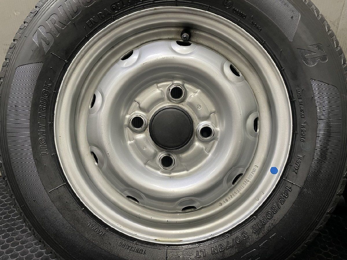 タイヤ新品 26年製【BS K370 145/80R12 80/78N LT】夏タイヤ【スチール 