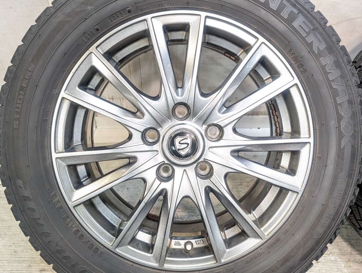 205/60R16 ダンロップ ウィンターマックス WM02 STRANGER 16x6.5 53