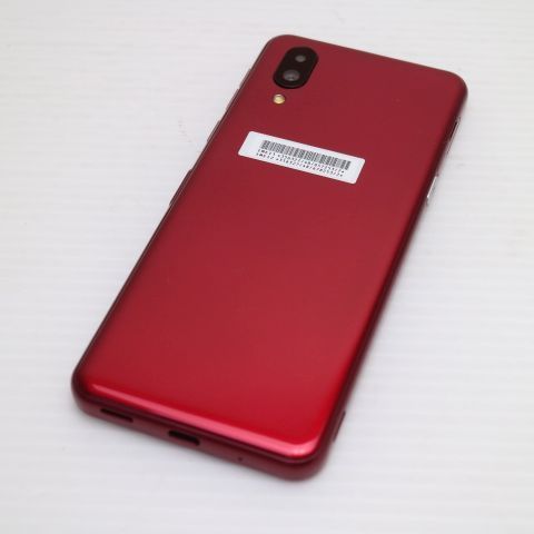 新品同様 SoftBank シンプルスマホ6 A201SH ルビーレッド スマホ 白