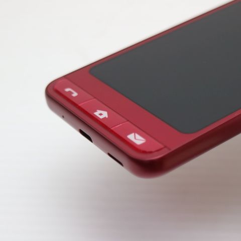 新品同様 SoftBank シンプルスマホ6 A201SH ルビーレッド スマホ 白