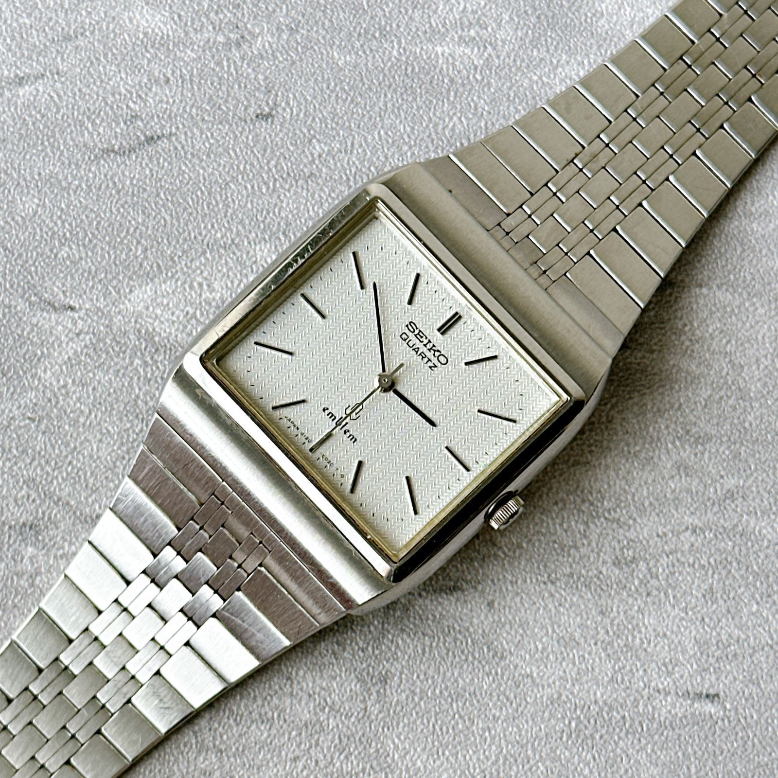 SEIKO Emblem 4120-5020 セイコー エンブレム クォーツ スクエア 