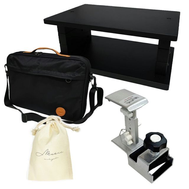 Behning&Sons Pedal PLUSII ペダルプラス2 ＋ 専用スツール ピアニスタ ＋ 専用 キャリーバッグ ＋ オリジナル巾着セット / Pianista 補助ペダル ピアノ