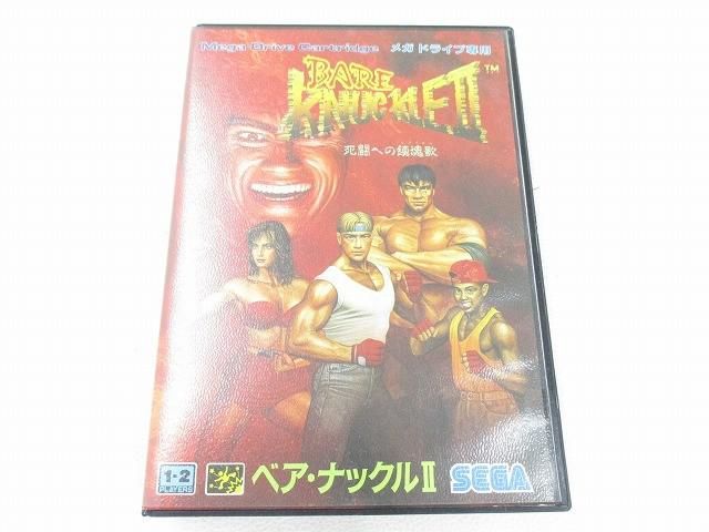 中古品 ゲーム セガ メガドライブ ソフト ベア・ナックルII 箱説付き