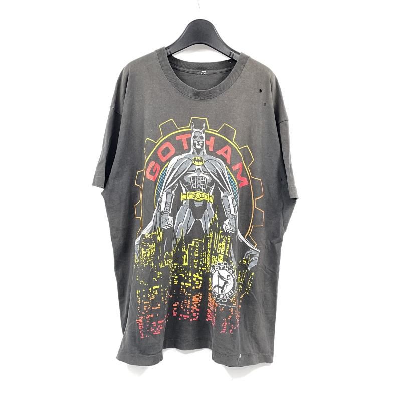 【中古】90s Batman Gotham Public Works Tシャツ ブラック バットマン ゴッサム パブリックワークス[17]