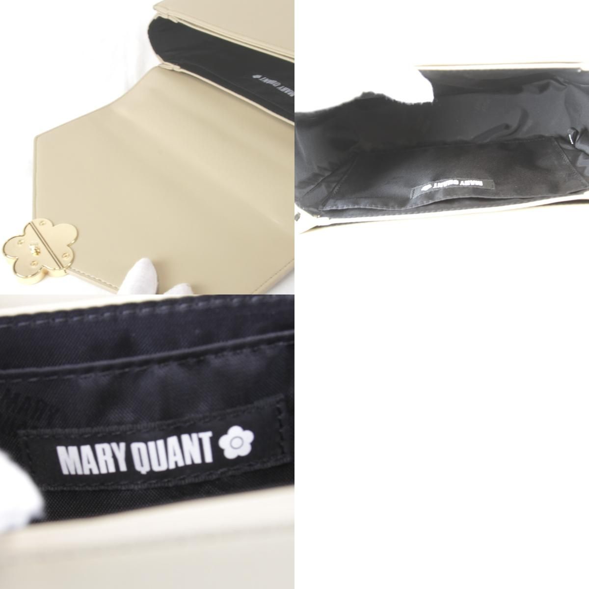 【美品】MARY QUANT アクセントメタルデイジー チェーンショルダーバッグ 美品『USED』 マリークヮント アクセントメタルデイジー チェーン
