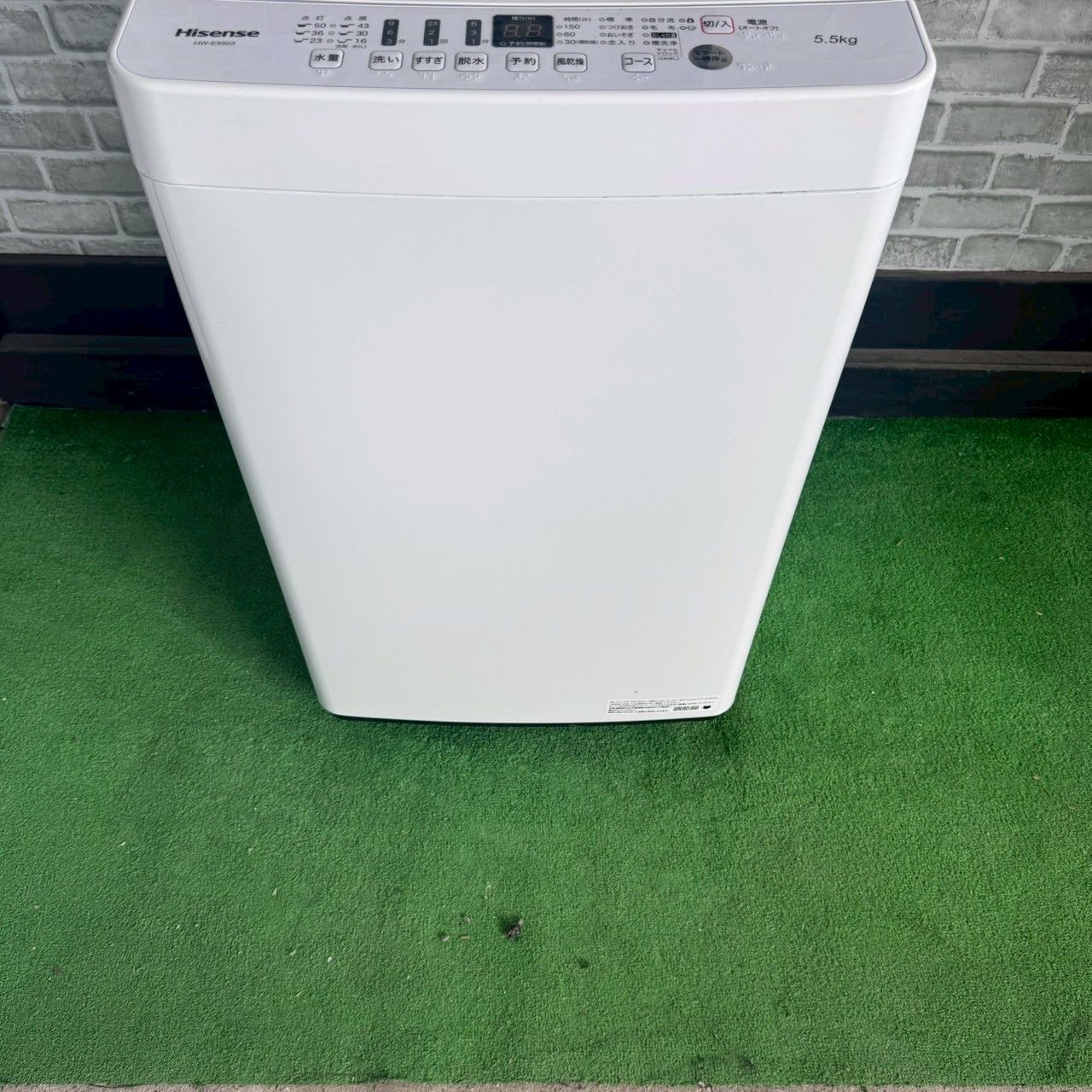 ハイセンス Hisense 洗濯機 2020年製 5.5kg 一人暮らし ホワイト 格安 