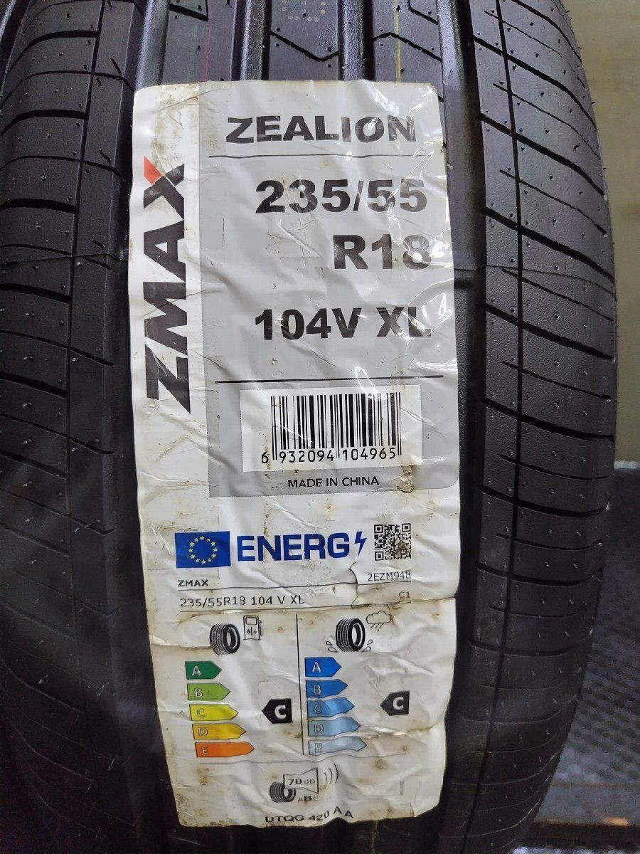 新品】ZMAX ZEALION 235/55R18 104V XL 18インチ 夏タイヤ 2本 24年製 