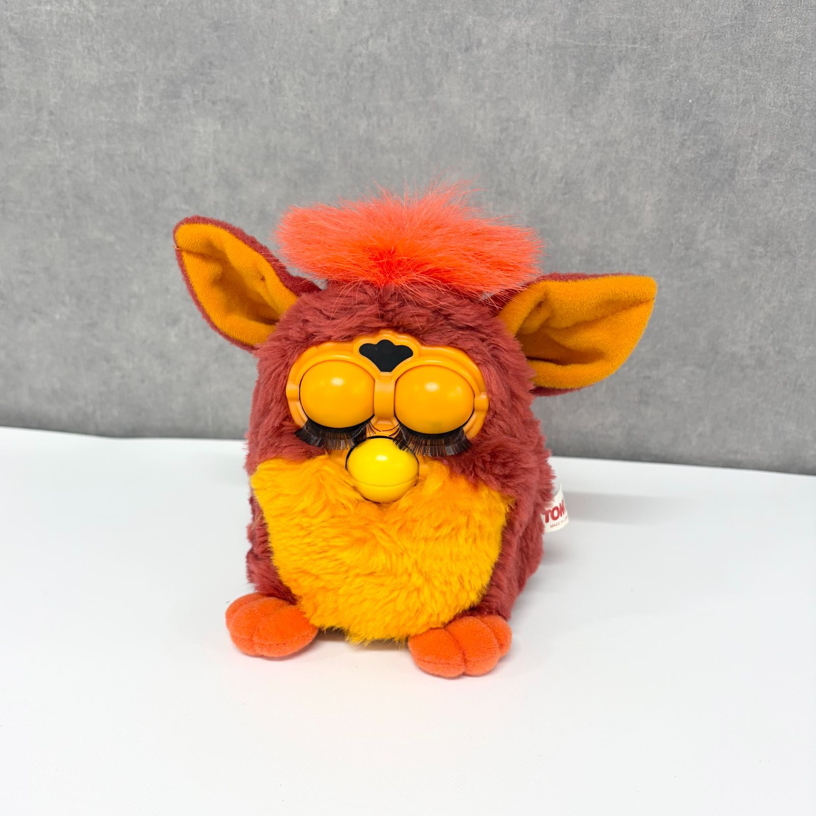 ◎S099 【希少品】TOMY 初代 ファービー オレンジ・ゼブラ柄 2点セット