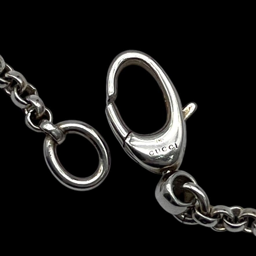 GUCCI グッチ ハート ネックレス ペンダント ロゴ 刻印 シルバー 925 ジュエリー アクセサリー