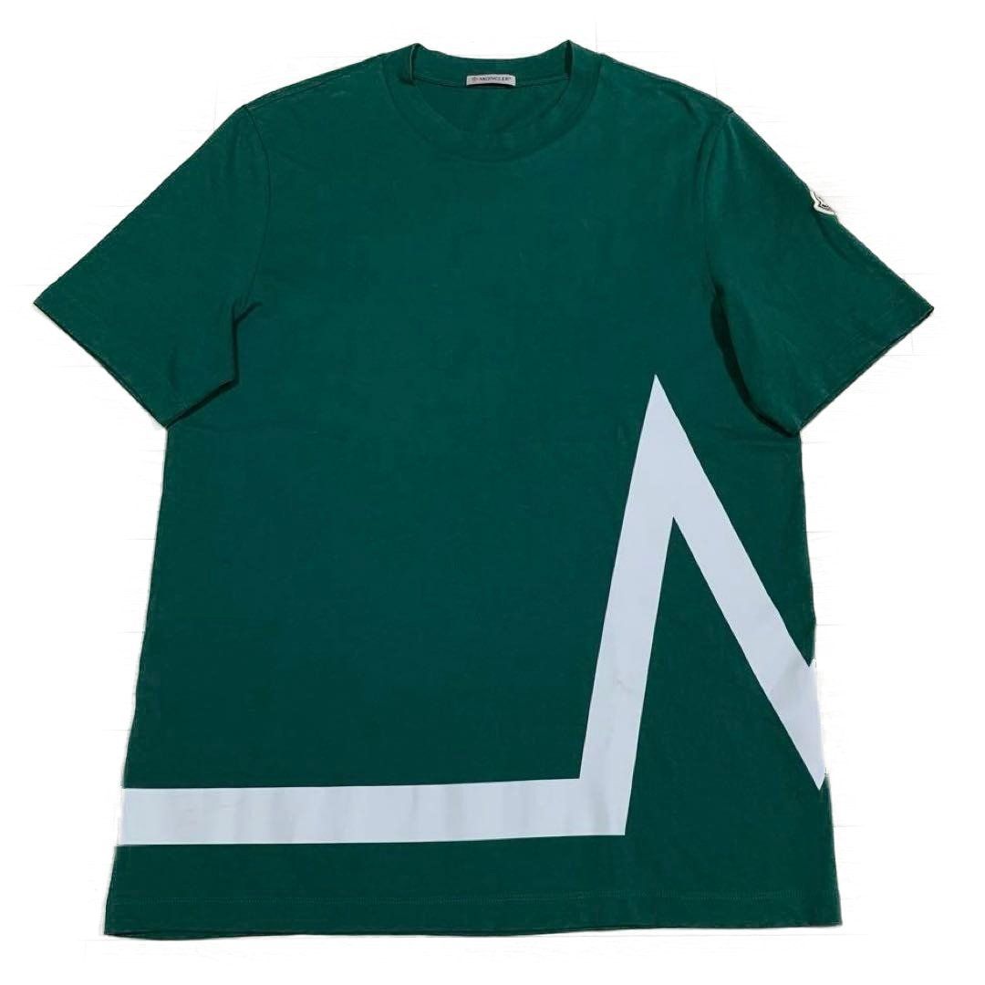モンクレール　プリントロゴ　S グリーンS Tシャツ　正規品 5S640