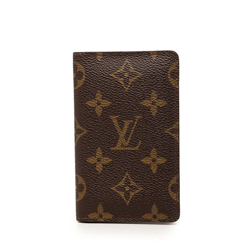 ルイ ヴィトン モノグラム カードケース 名刺入れ ブラウン PVC レザー レディース LOUIS VUITTON【1-0278210】