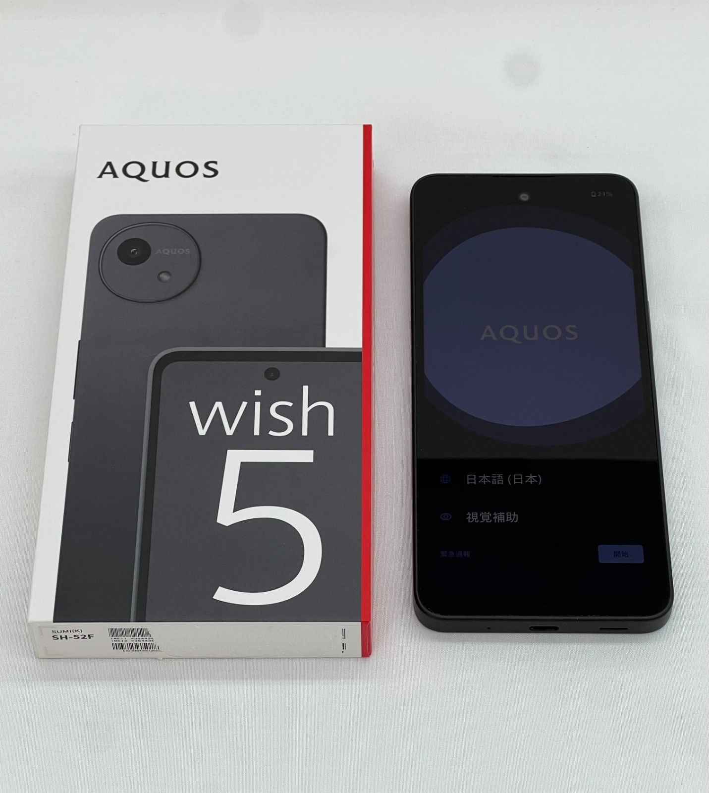 AQUOS wish 5 SH-52F ユキ AQUOS wish5 SH-52F ユキ ホワイト SIM