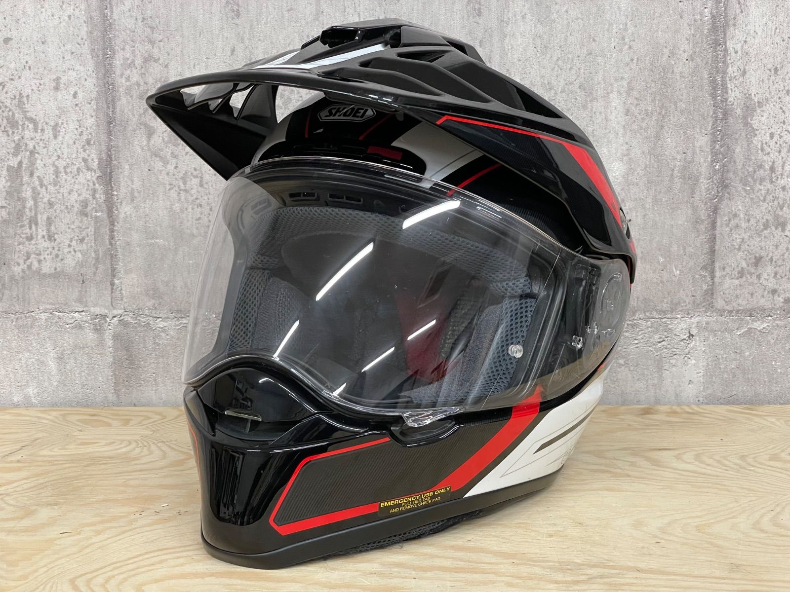 H-07011 SHOEI ショウエイ HORNET ADV SEEKER TC-1 フルフェイスヘルメット Sサイズ（55cm) 箱 付属あり