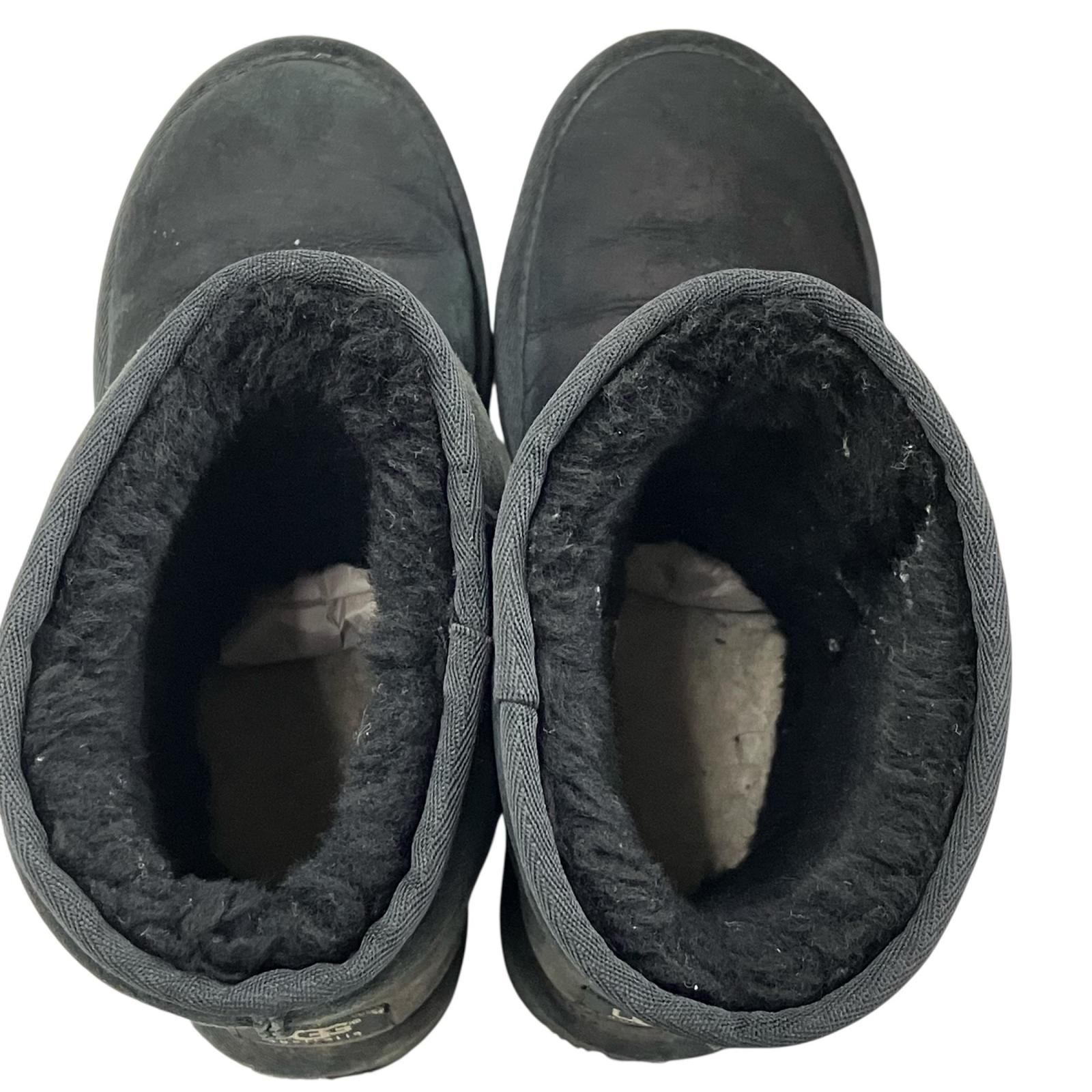186005 現状品 UGG アグ クラシックショート スェードブーツ ブラック