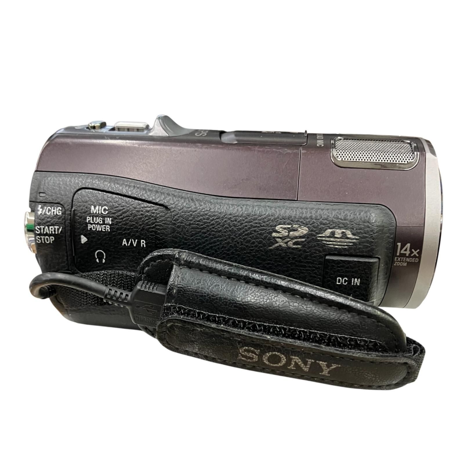 199990 動作未確認 SONY ソニー ビデオカメラ HDR-CX560V ボルドー