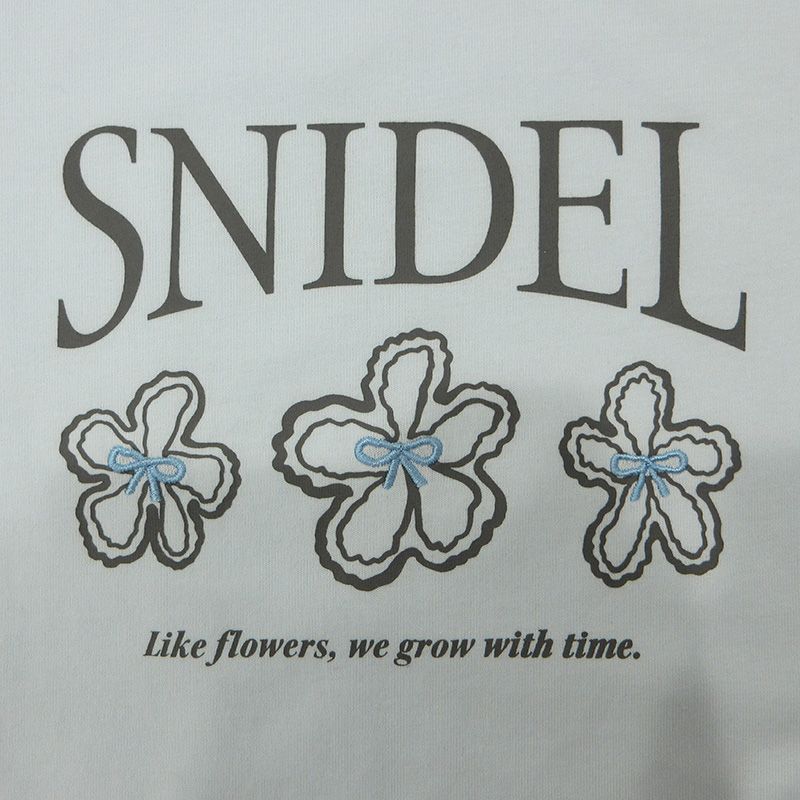 三重本店】 中古 snidel | スナイデル ロゴプリント半袖Tシャツ