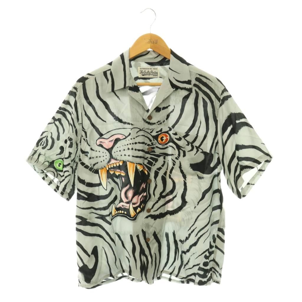 ワコマリア WACKO MARIA 22SS TIM LEHI HAWAIIAN SHIRT ティムリーハイ アロハシャツ 半袖 前開き S グレー 黒 ブラック /NR ■GY12 26,585円