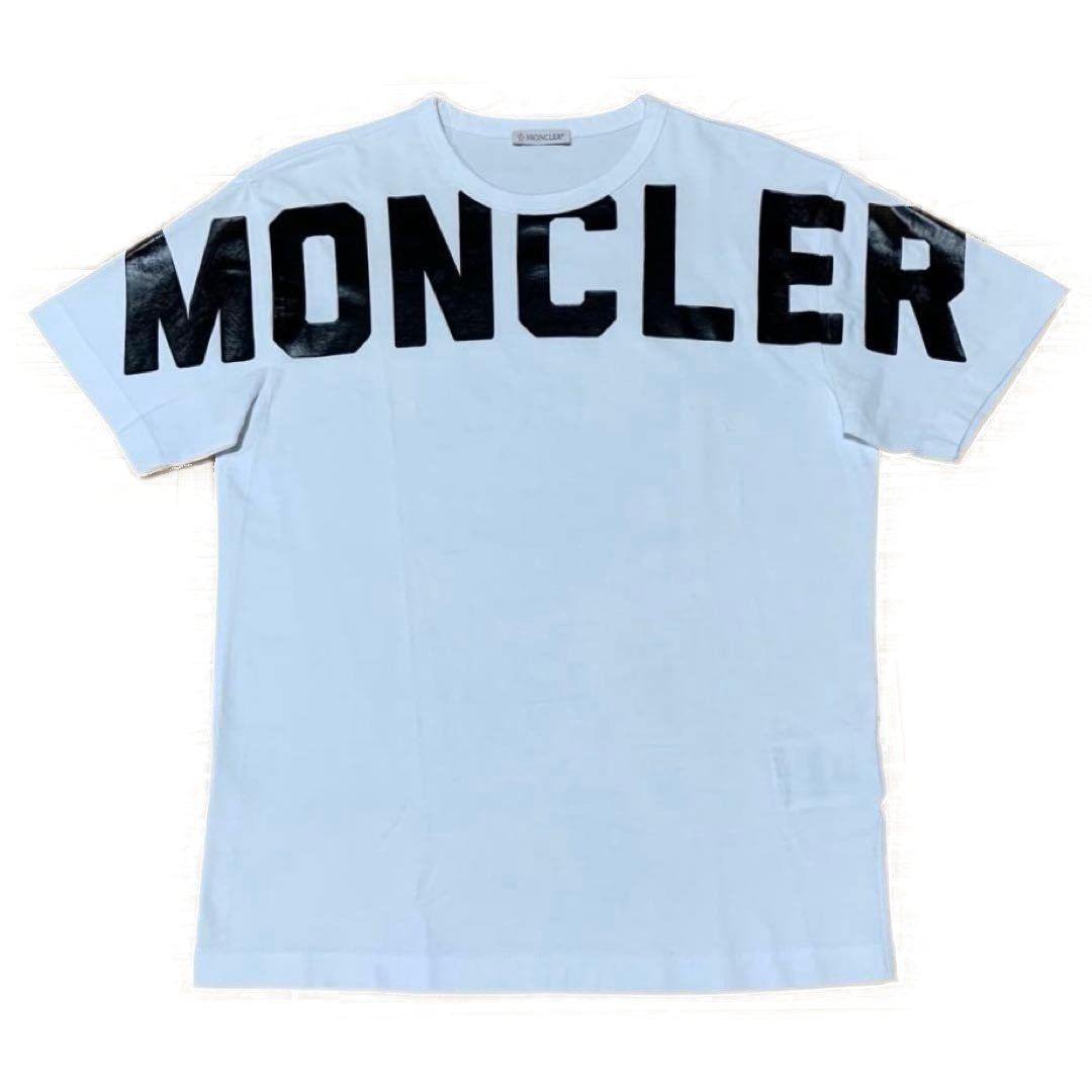 モンクレール デカロゴ プリント XS Tシャツ 国内正規 5S644