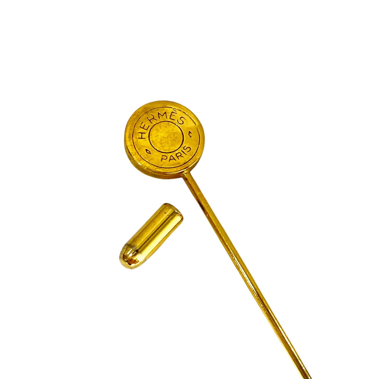 エルメス ピンブローチ セリエ ゴールド金具 HERMES アクセサリー