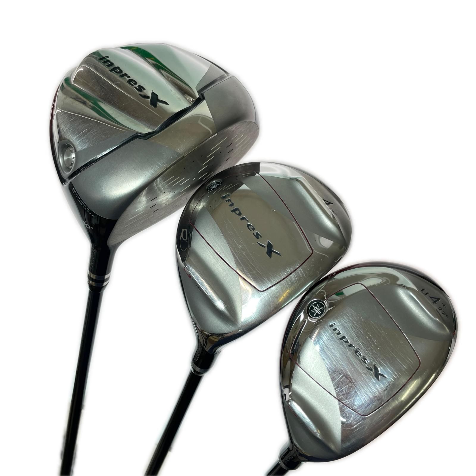 YAMAHA ヤマハ inpresX D インプレスX D 1W 4FW 4UT ゴルフクラブ 3本セット