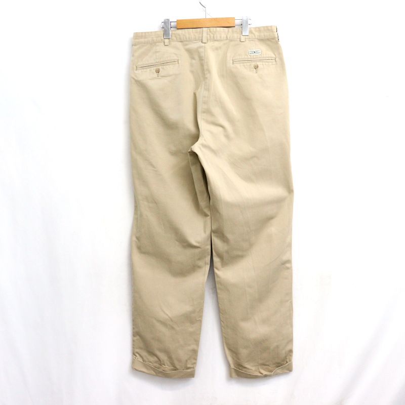 90s vintage RALPH LAUREN 2タック チノ パンツ メンズ Lサイズ相当